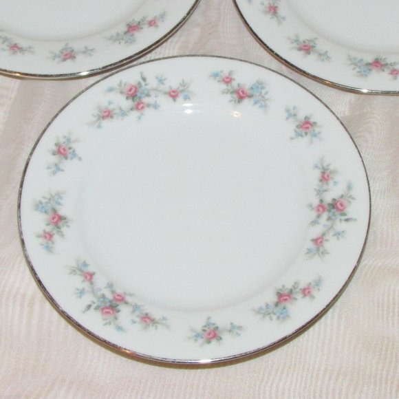 3 Noritake China Lila Bread Plates 6 3/4" Vintage Cottagecore Dishes - Picture 4 of 7